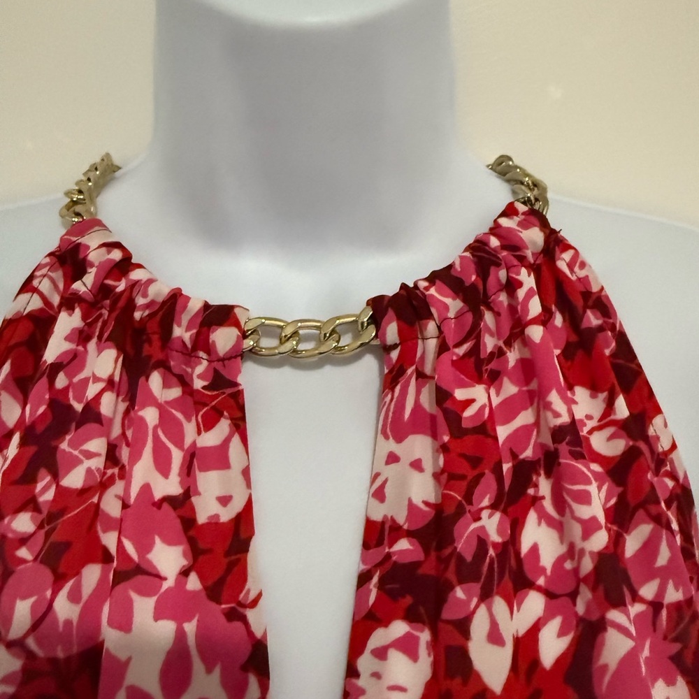 Michael Kors Pink and Red Floral Tunic - Picture 2 of 6